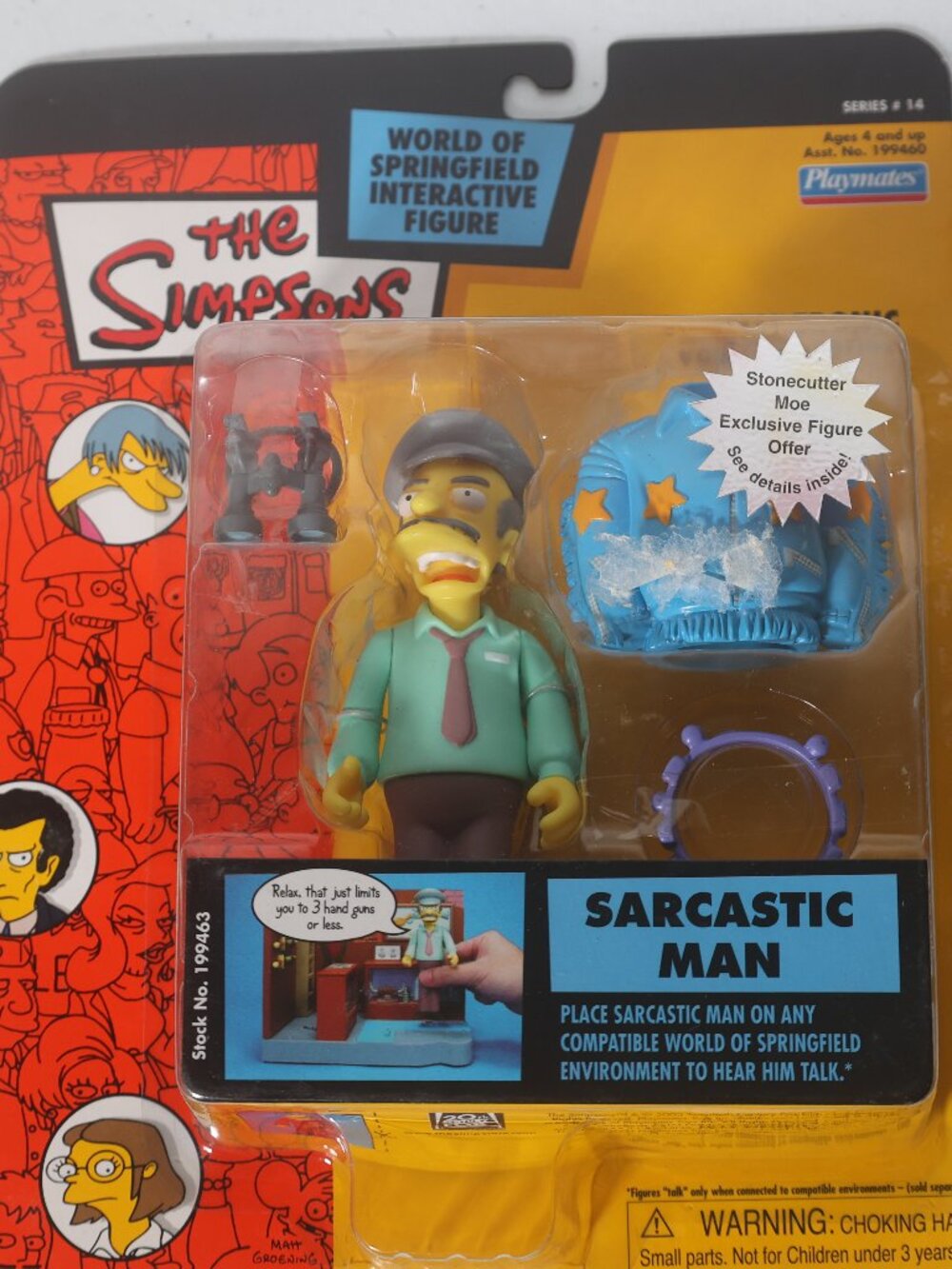 The Simpsons Sarcastic Man World of Springfield Action Figure by Playmates